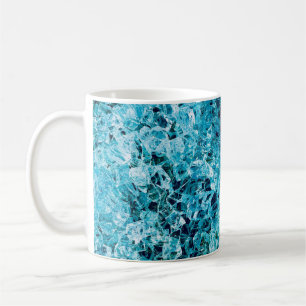 Teal illustration coffee mug