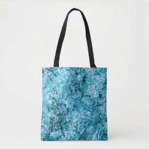 Teal illustration tote bag
