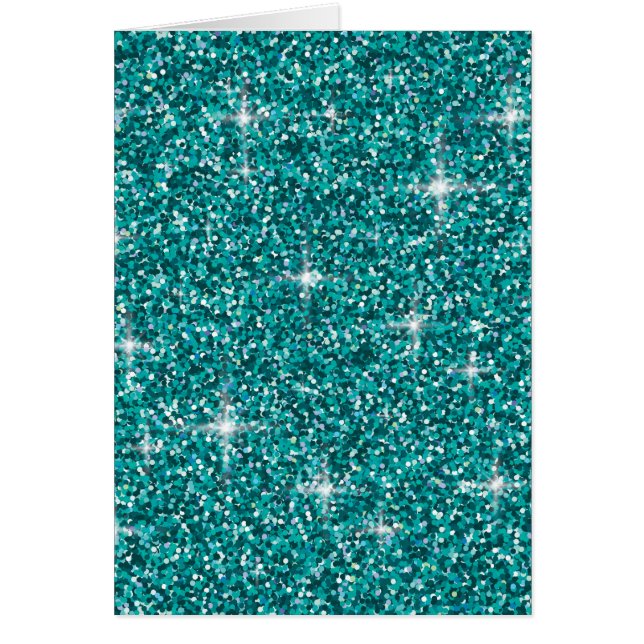 Teal iridescent glitter (Front)