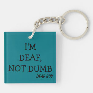 Teal Key-Chain, printed Key Ring