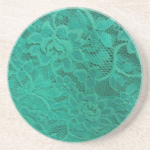Teal Lace Coaster