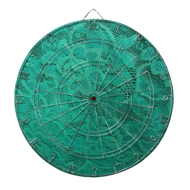 Teal Lace Dartboard (Front)
