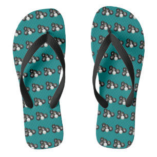 Teal Lawn Bowls, Flip Flops