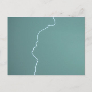 Teal Lightning Postcard