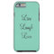Teal Live Laugh Love Phone Cover