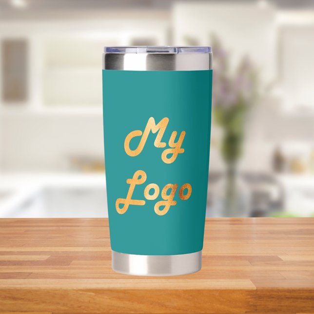 Teal logo business corporate insulated tumbler (Creator Uploaded)