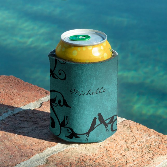 Teal Lovebirds Personalised Cooler (In Situ Pool)