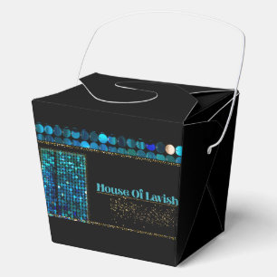 Teal Luxe Mosaic Luxury Black Corporate Favour Box