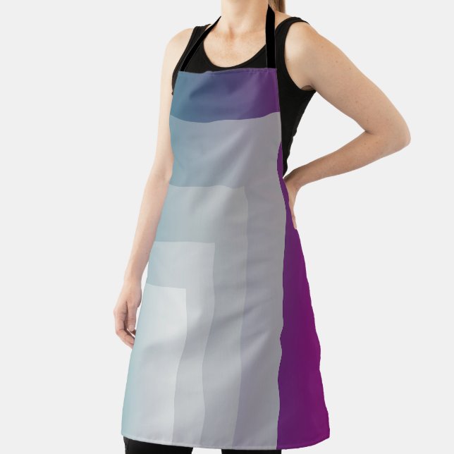 Teal magenta grey apron (Insitu)