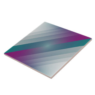 Teal magenta grey triangles tile