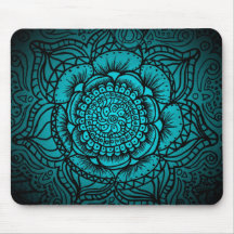 Teal Mandala Mousepad
