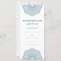 Teal Mandala Yoga Henna Artist Reiki Spa Gift Cert