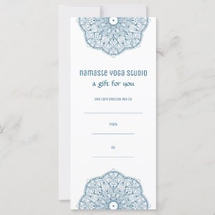 Teal Mandala Yoga Henna Artist Reiki Spa Gift Cert