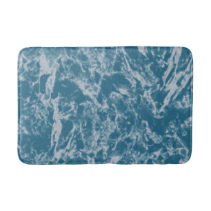 Teal Marble Bath Mat