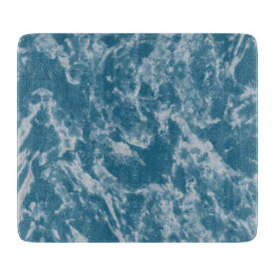 Teal Marble Cutting Board