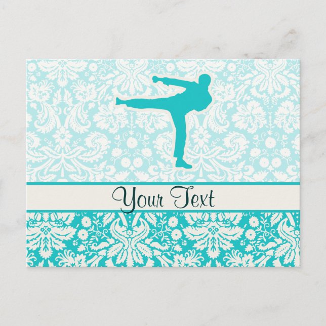 Teal Martial Arts Postcard (Front)