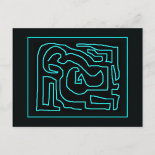 Teal Maze by Mark Edward Westerfield Postcard
