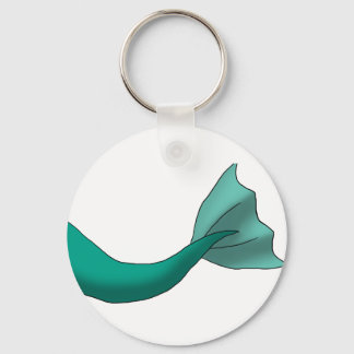 Teal Mermaid Tail Key Ring