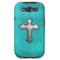 Teal Metal Cross