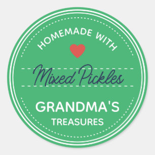 Teal Mint Green Jar Lid Labels Handwritten Script 