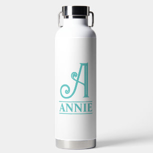 Teal Monogrammed Water Bottle