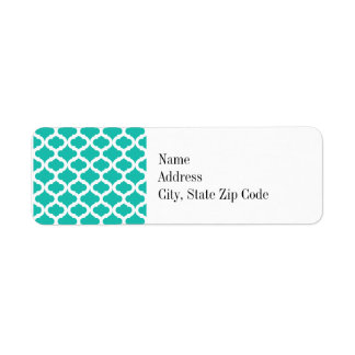 Teal Moroccan Pattern