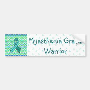 Teal Myasthenia Gravis Awareness Bumper Sticker
