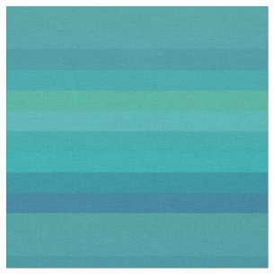 Teal & Navy Stripes Fabric