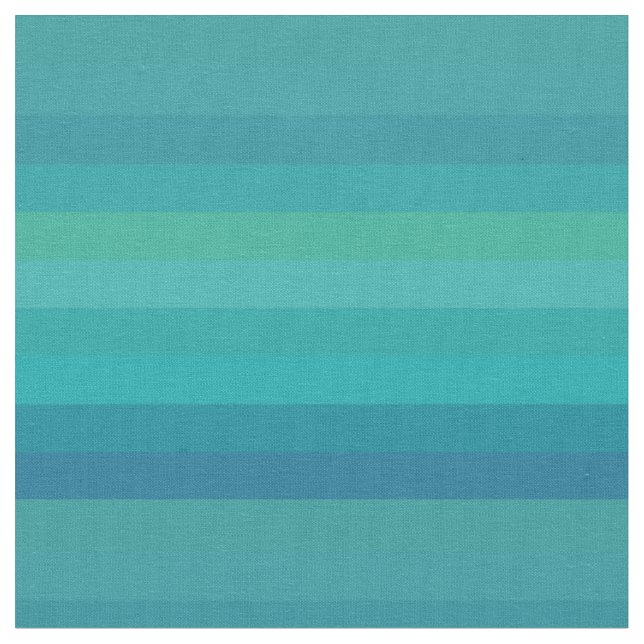 Teal & Navy Stripes Fabric (Close Up)