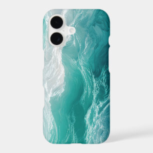 Teal Ocean Waves Abstract Dream 