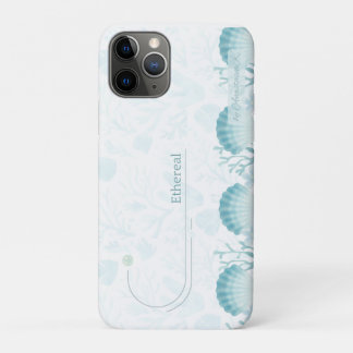 Teal Oceanic Pearls Personalised iPhone 11 Pro Case