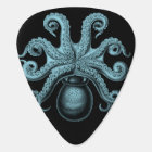 Teal Octopus Guitar Pick