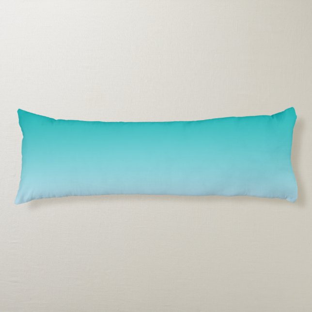 “Teal Ombre” Body Cushion (Front)