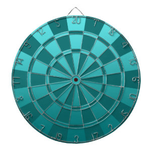 Teal Ombre Dartboard