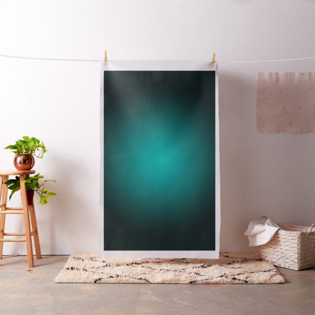 Teal Ombre Green Gradient Modern Minimalist Fabric (In Situ)