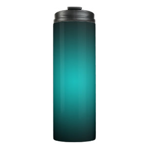 Teal Ombre Green Gradient Modern Minimalist Thermal Tumbler