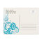 Teal Ombre Save the Date Postcard