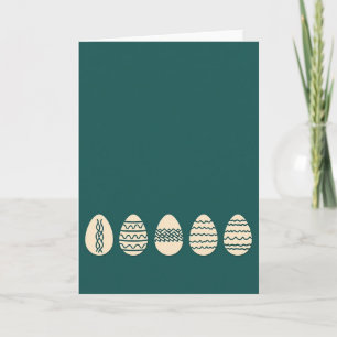 Teal Pattern Celebration Card