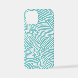 Teal Pattern iPhone 12 Mini Case