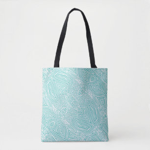 Teal Pattern Tote Bag