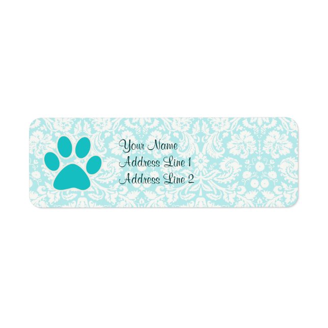 Teal Paw Print (Front)