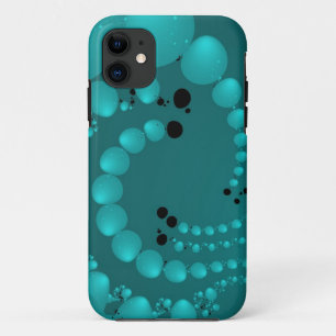Teal Pearls iPhone 11 Case