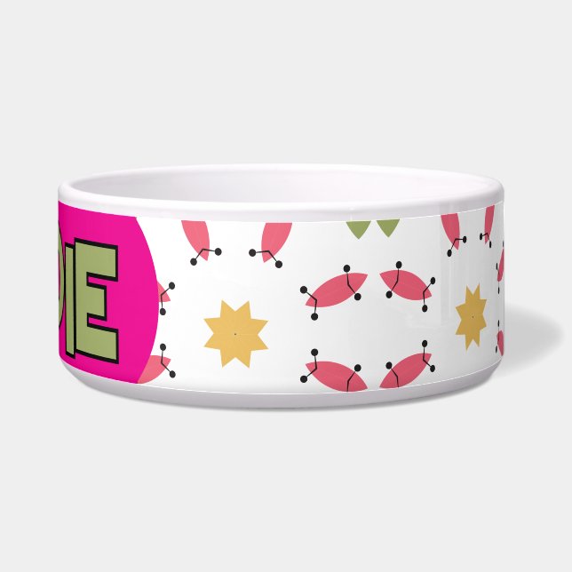 Teal Pink and Gold Boho Geometric Pattern (Right)