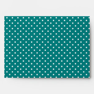 Teal Polka Dots A7 Envelope