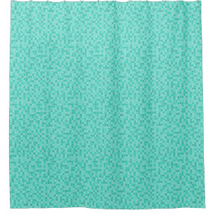 Teal Polka Dots Shower Curtain
