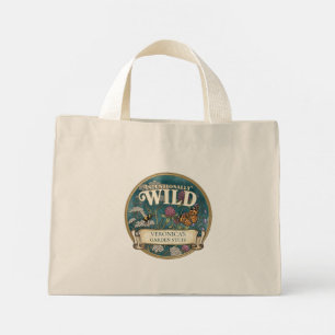 Teal Pollinator Wild Garden Custom Tote Bag