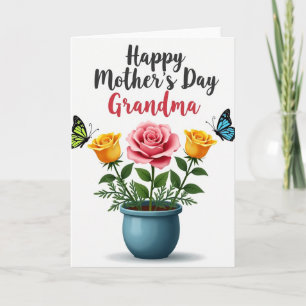 Teal Pot Of Love Mothers Card