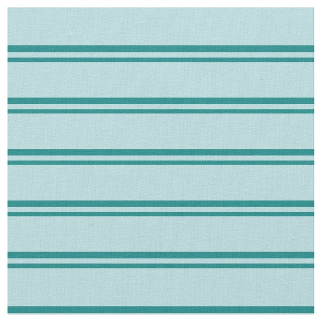 Teal & Powder Blue Coloured Lines/Stripes Pattern Fabric (Close Up)