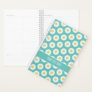 Teal Pretty Little Daisy Planner