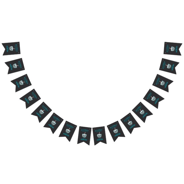 Teal Pumpkin Halloween Allergy Friendly Treats Bunting (All)